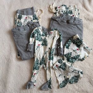 Burt’s Bees Baby Christmas Tree Organic Cotton Matching Family Pajamas - Bundled
